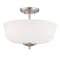 Designers Fountain 14.5in Darcy 2-Light Brushed Nickel Ceiling Light Semi-Flush Mount 15006-SF-35 - alternate 1